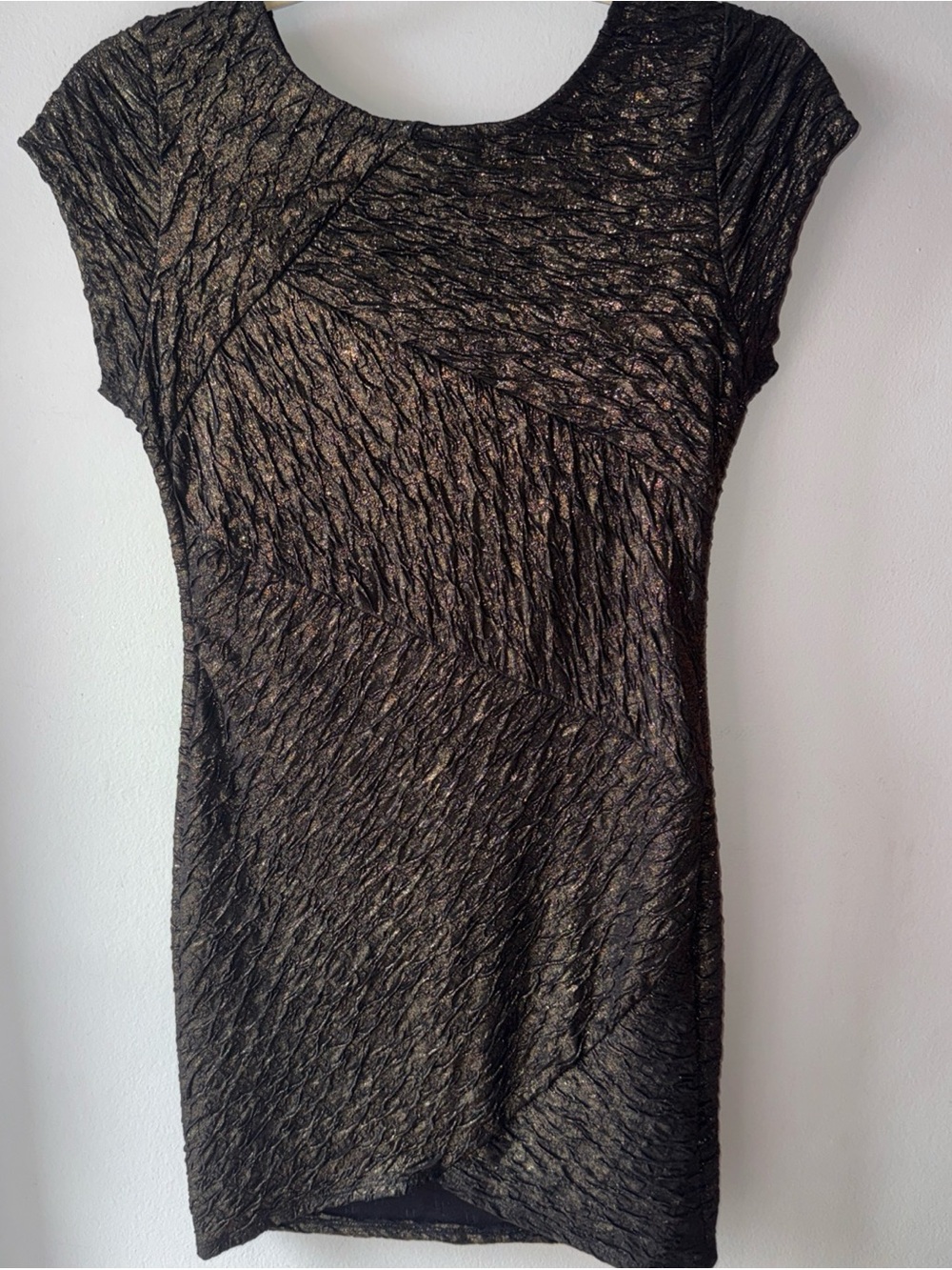 Maximalist Dress. Metallic Gold/Black